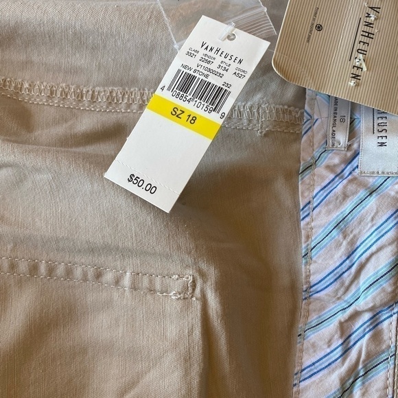NWT Van Heusen Capri tan pants. Size 18 - Picture 2 of 8